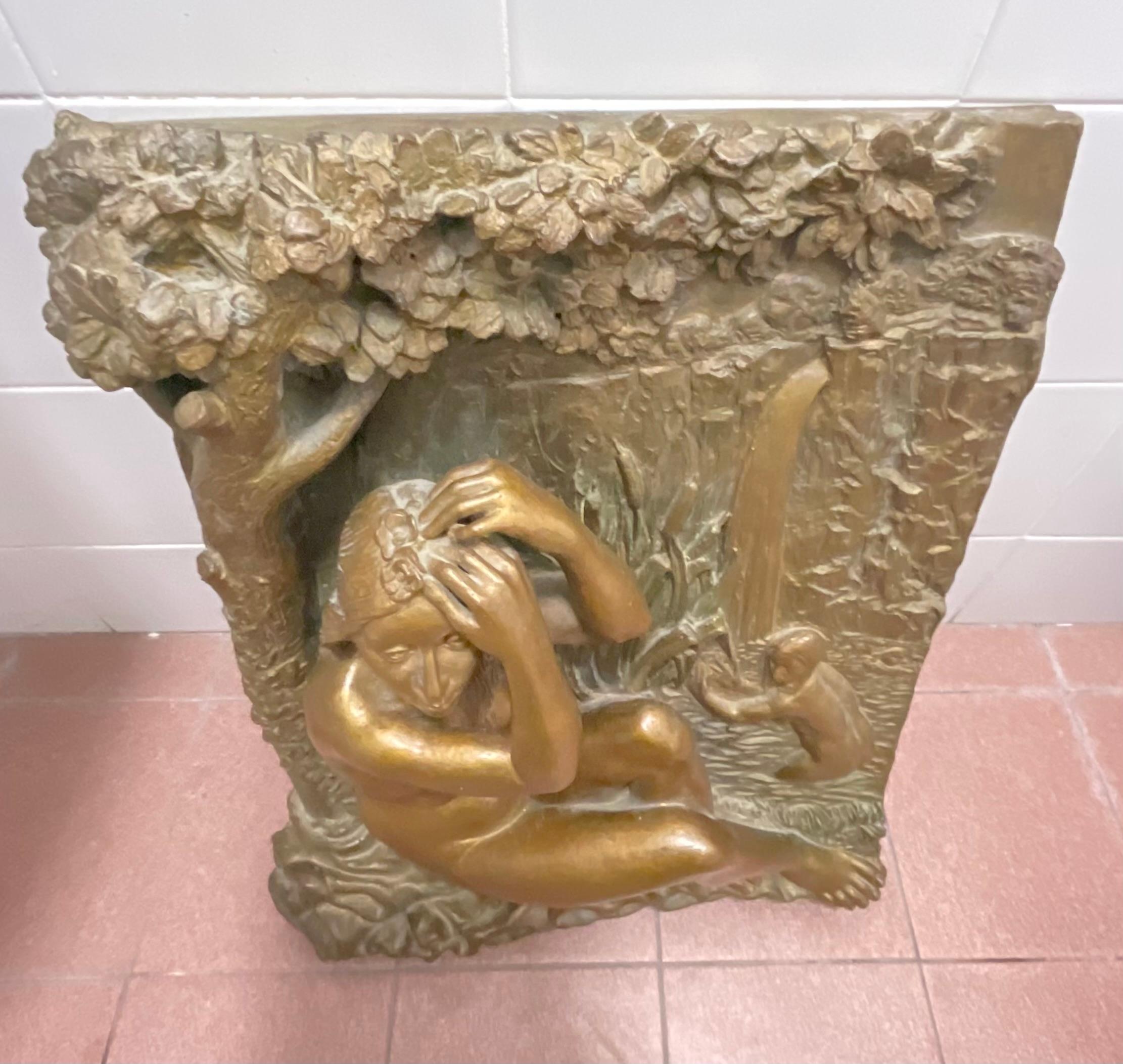 BRONZO - scultura raffigurante DONNE  AL BAGNO - Atelier d’arte - Italia 1960 Otro en venta