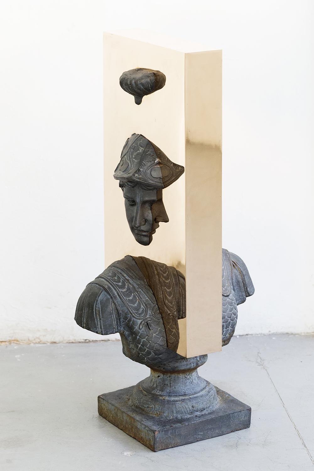 Bronzato Bronzo su scultura d'epoca (bust) della serie Boolean di Nucleo in vendita