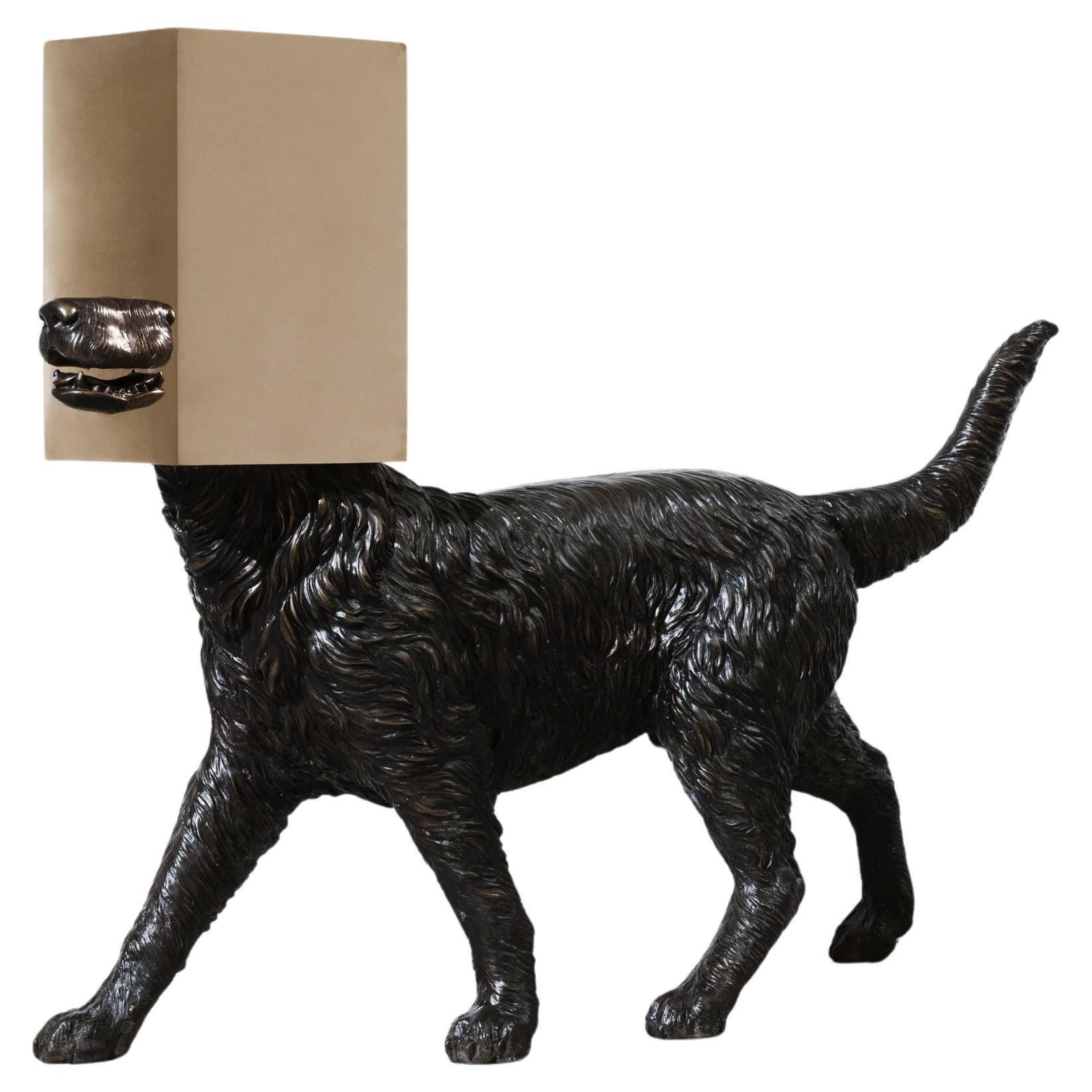 Bronze on vintage sculpture (DOG) from Nucleus' Boolean series