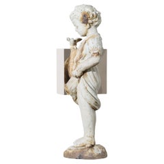 Bronze on Antique sculpture (girl with a bird) from Nucleus' Boolean series