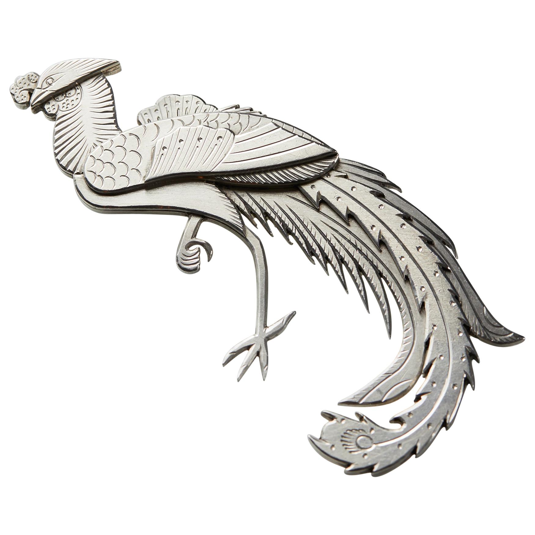 Brooch, Anonymous, for Wiwen Nilsson, Sweden, 1950s For Sale