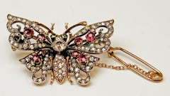 Brooch Butterfly Gold Diamonds 2.0 Carat Brahmfeld & Gutruf Hamburg, Germany