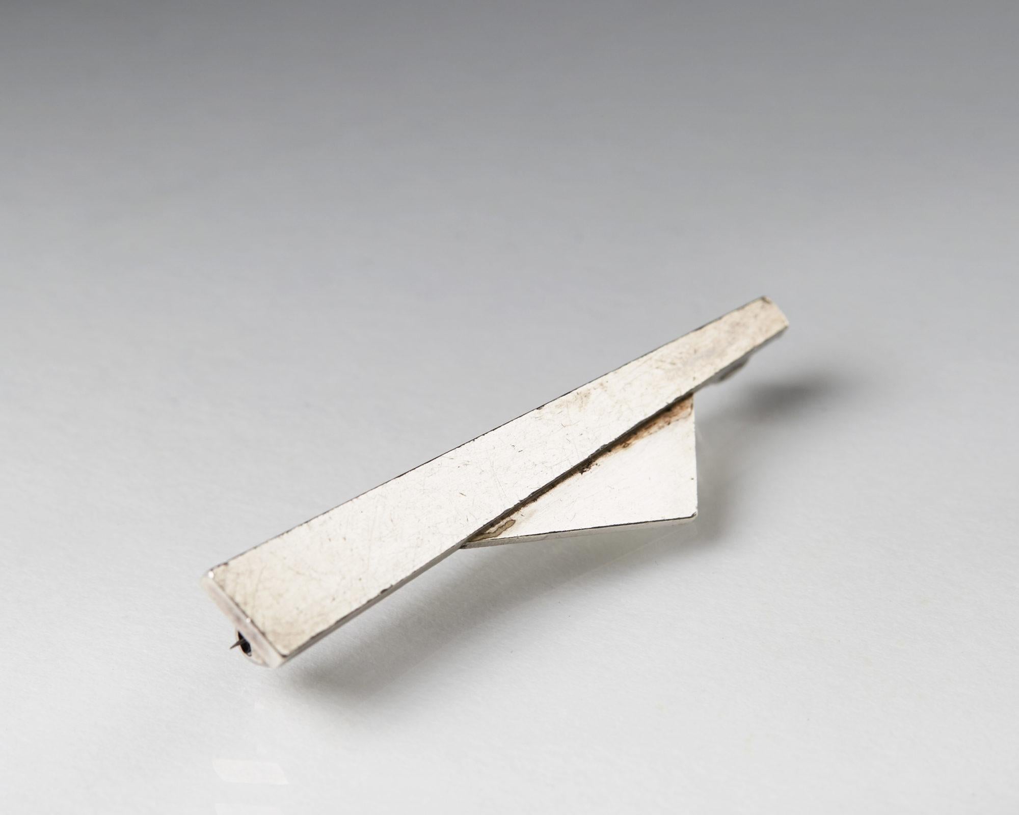 Brooch by Wiwen Nilsson for Georg Jensen, Denmark, 1956 In Good Condition For Sale In Stockholm, SE