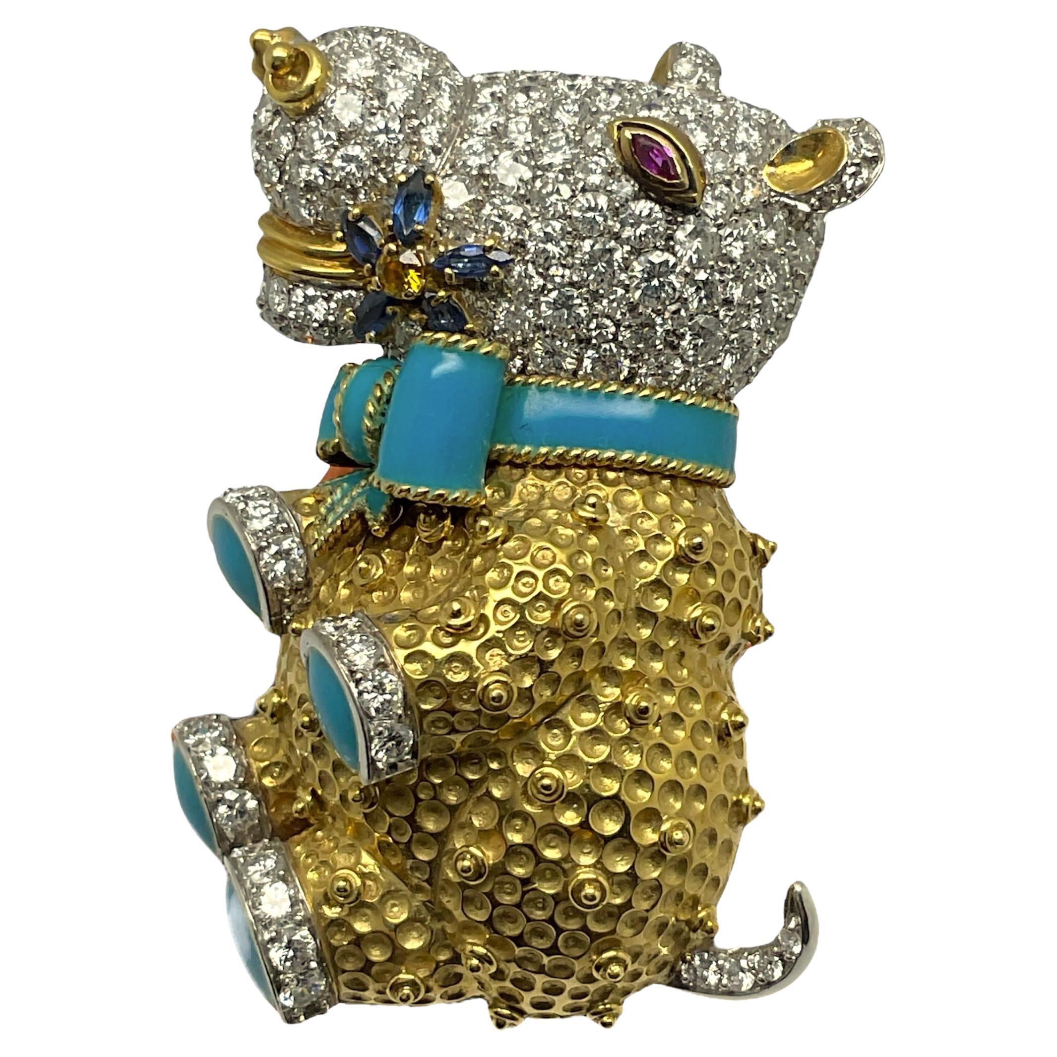 Brooch Hipo attribuited to Donald Claflin