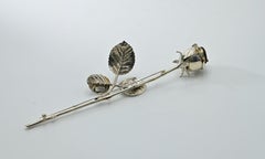 Brooch in the form of a Rose by G. Raspini, Italy 1960s