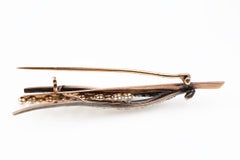 Brooch of a Lily of the Valley Spray with Pearls and Diamonds, French circa 1890