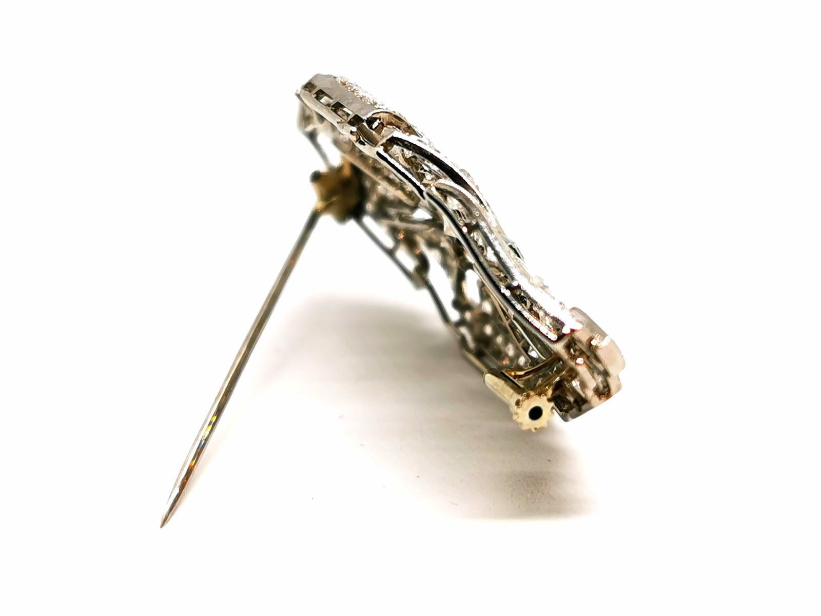 Brooch White Gold Diamond For Sale 5