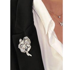 Spilla Oro Bianco Diamante