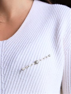 Spilla Oro Bianco Diamante