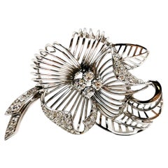 Spilla Oro Bianco Diamante
