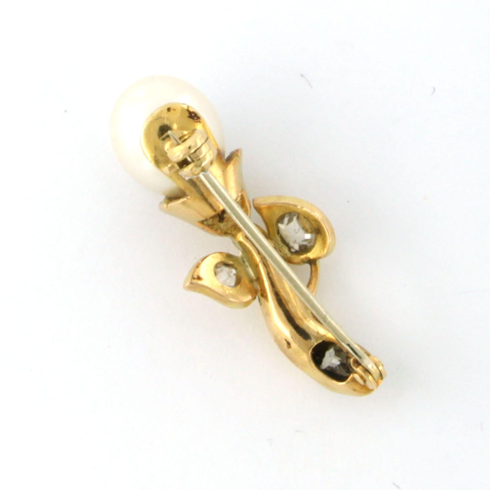 Broche en or jaune 18k sertie d'une perle et de diamants taille ancienne, totalisant environ 0,50 carats, F/G SI/P - dimensions 2,8 cm x 1,2 cm de large

Description détaillée

La broche mesure 2,8 cm x 1,2 cm de large.

Poids : 3.6