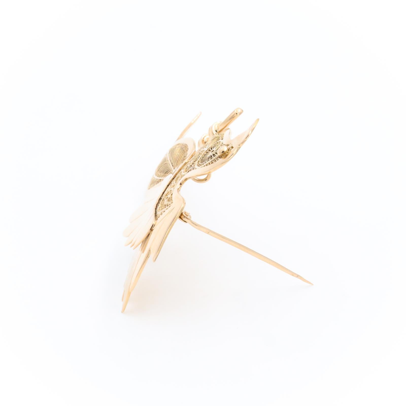 Brooch Yellow Gold For Sale 1