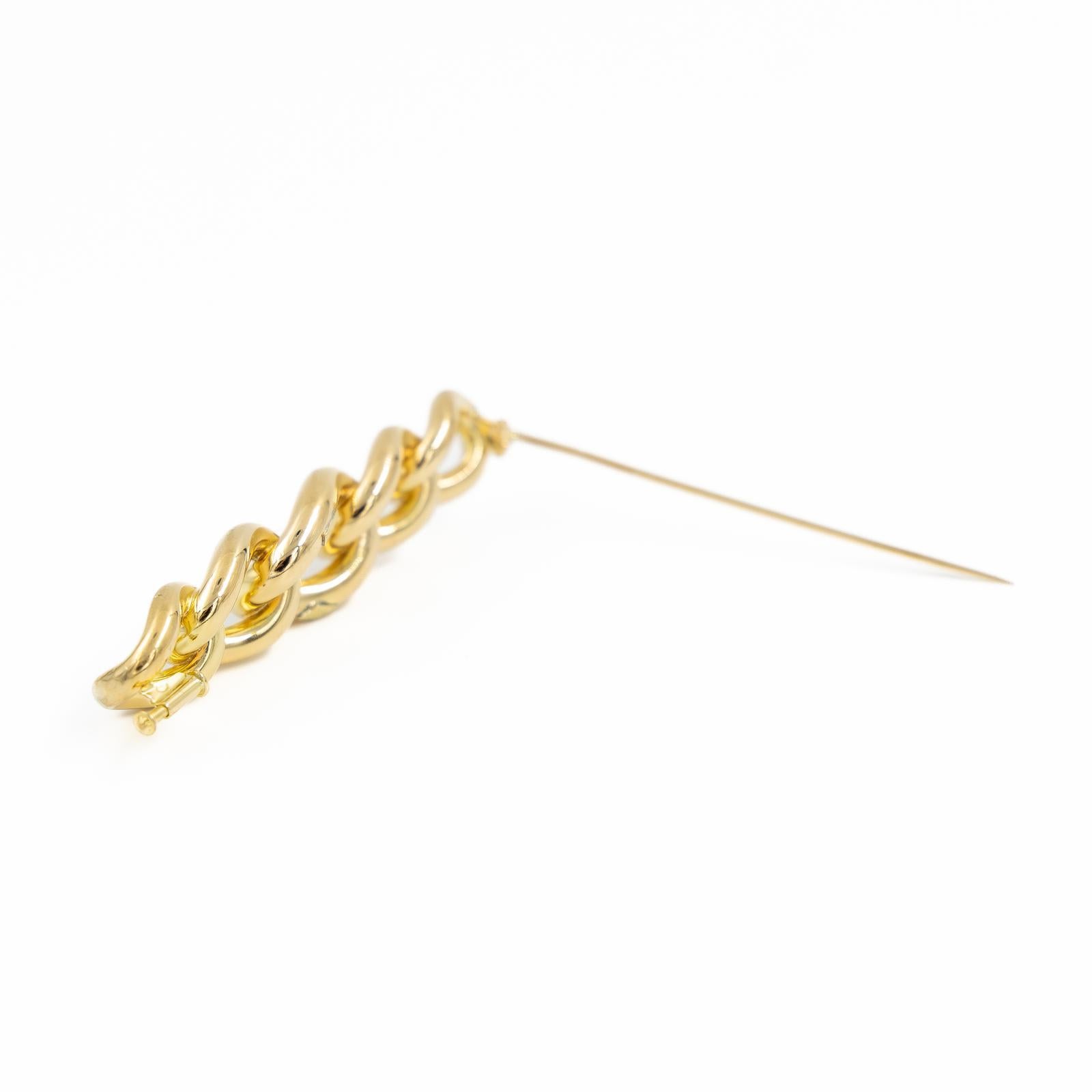Brooch Yellow Gold For Sale 3