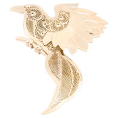 Vintage Brooch Yellow Gold