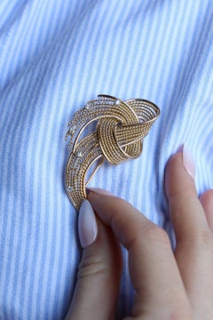 Brooch Yellow Gold Diamond