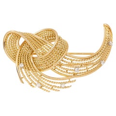 Brooch Yellow Gold Diamond