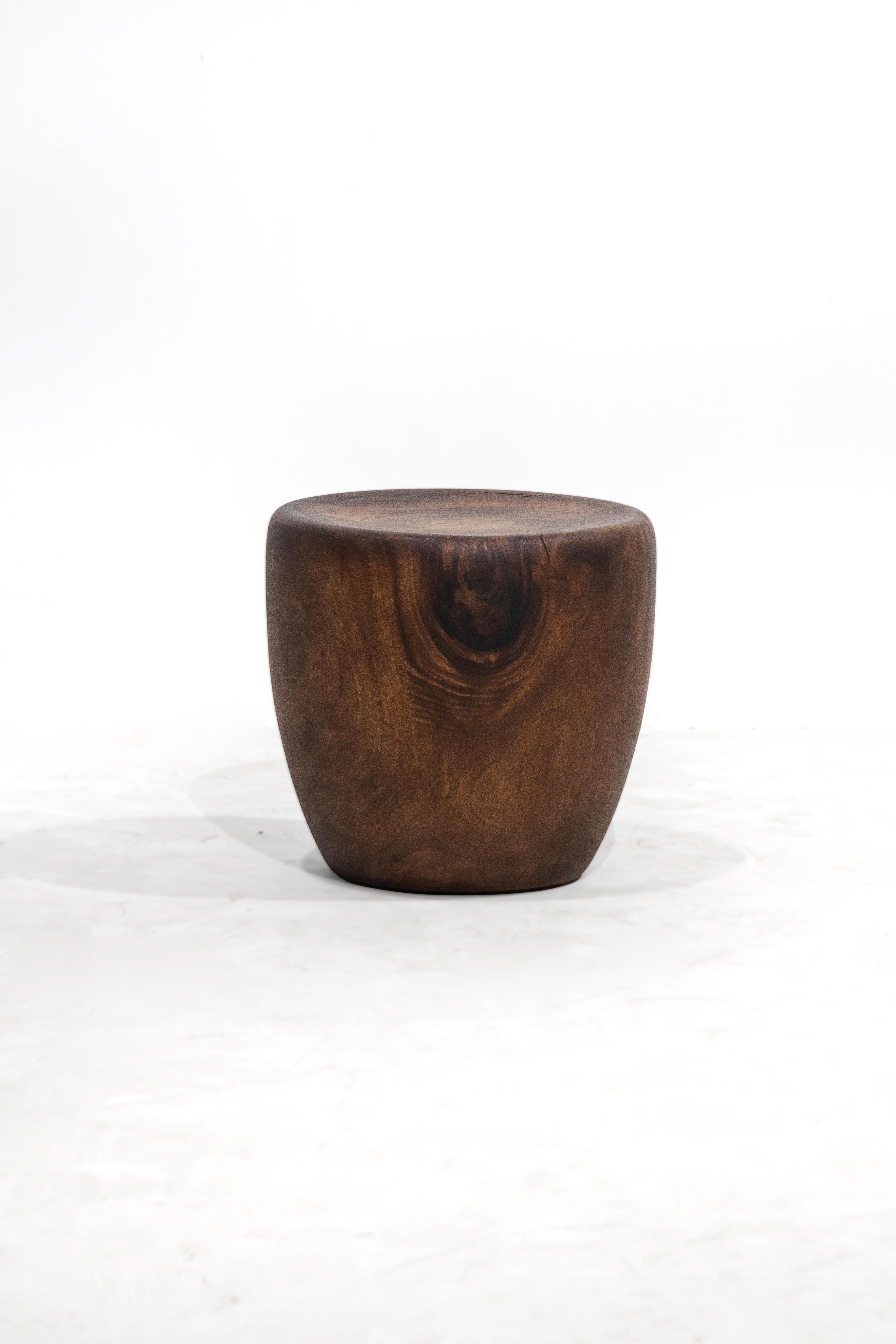 Arts and Crafts BROOK, Natural Monkey Pod stool For Sale