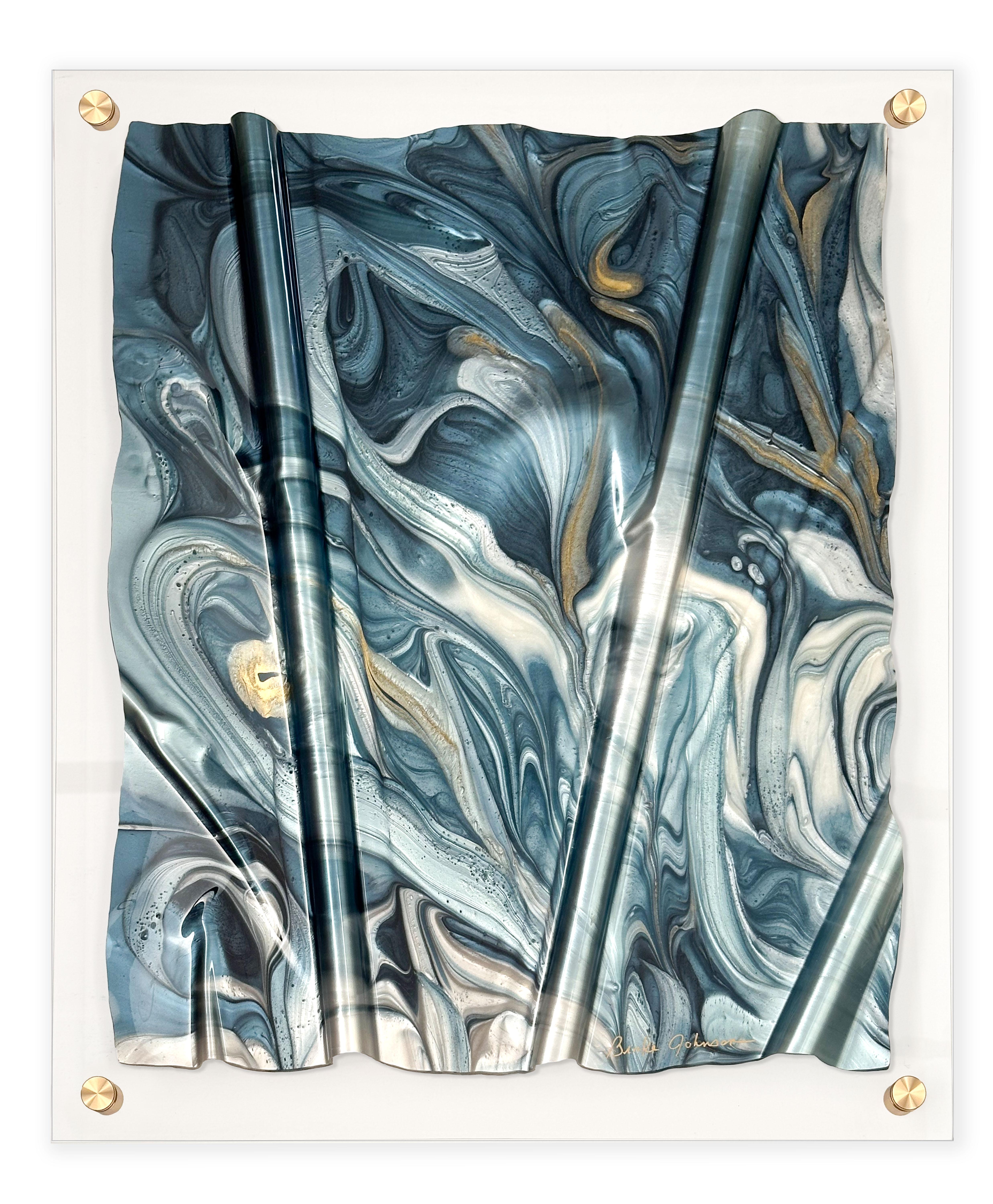 Brooke Johnson Abstract Painting - Splash - Resin Sculpture Painting