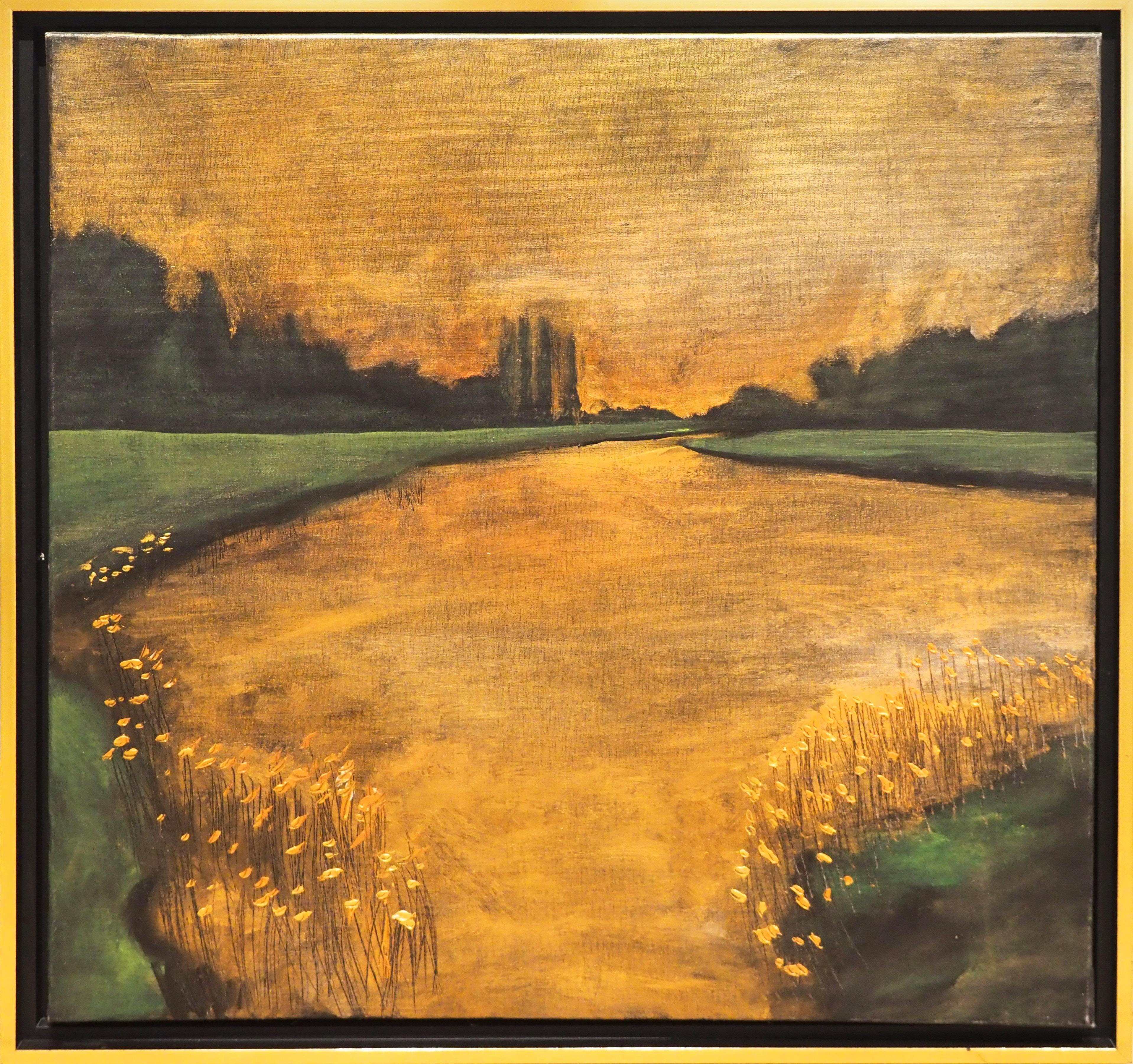 Brooke Major Landscape Painting - Les Marais du Contentin