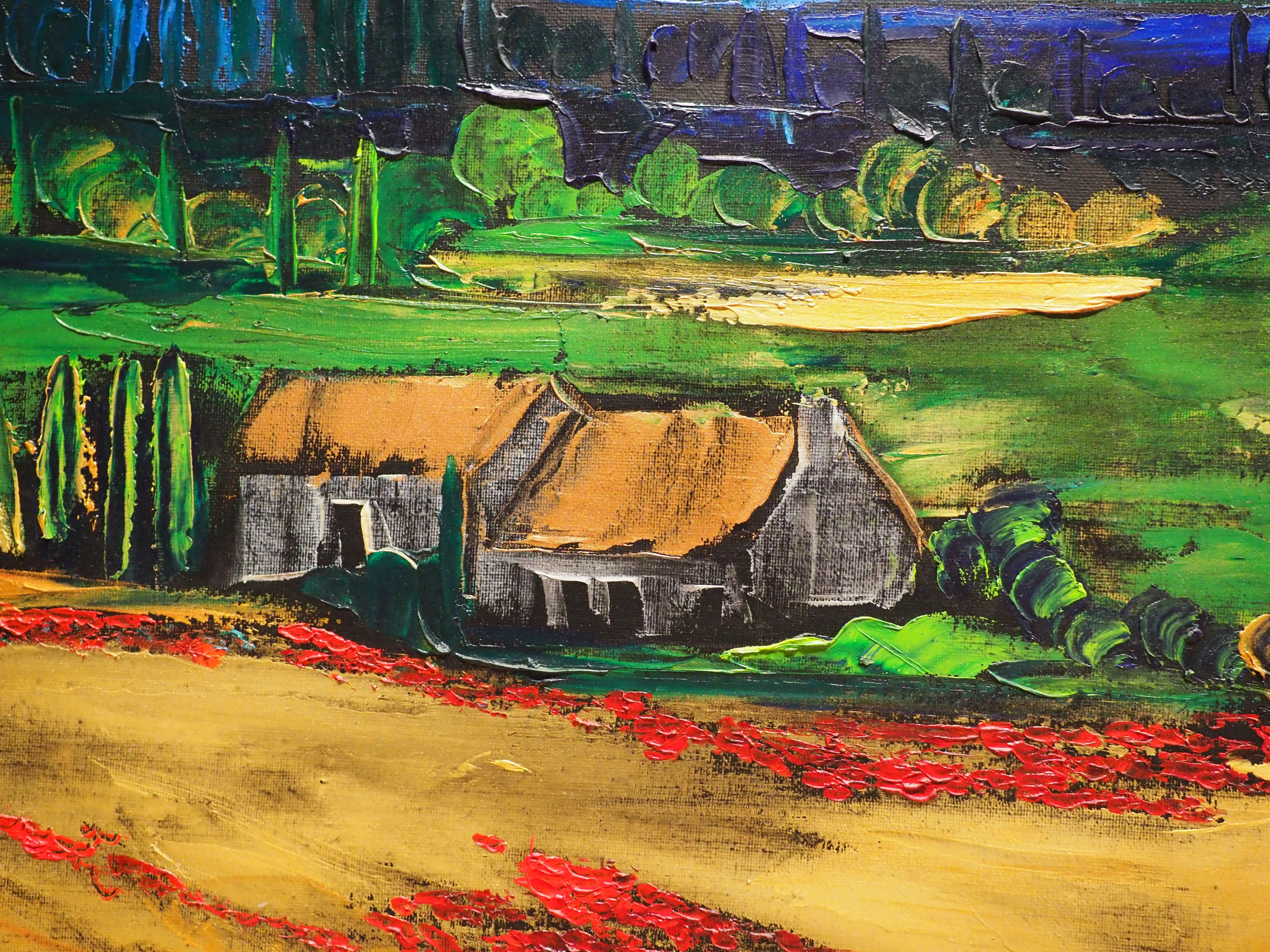 Summer Walks in Normandy - Painting by Brooke Major