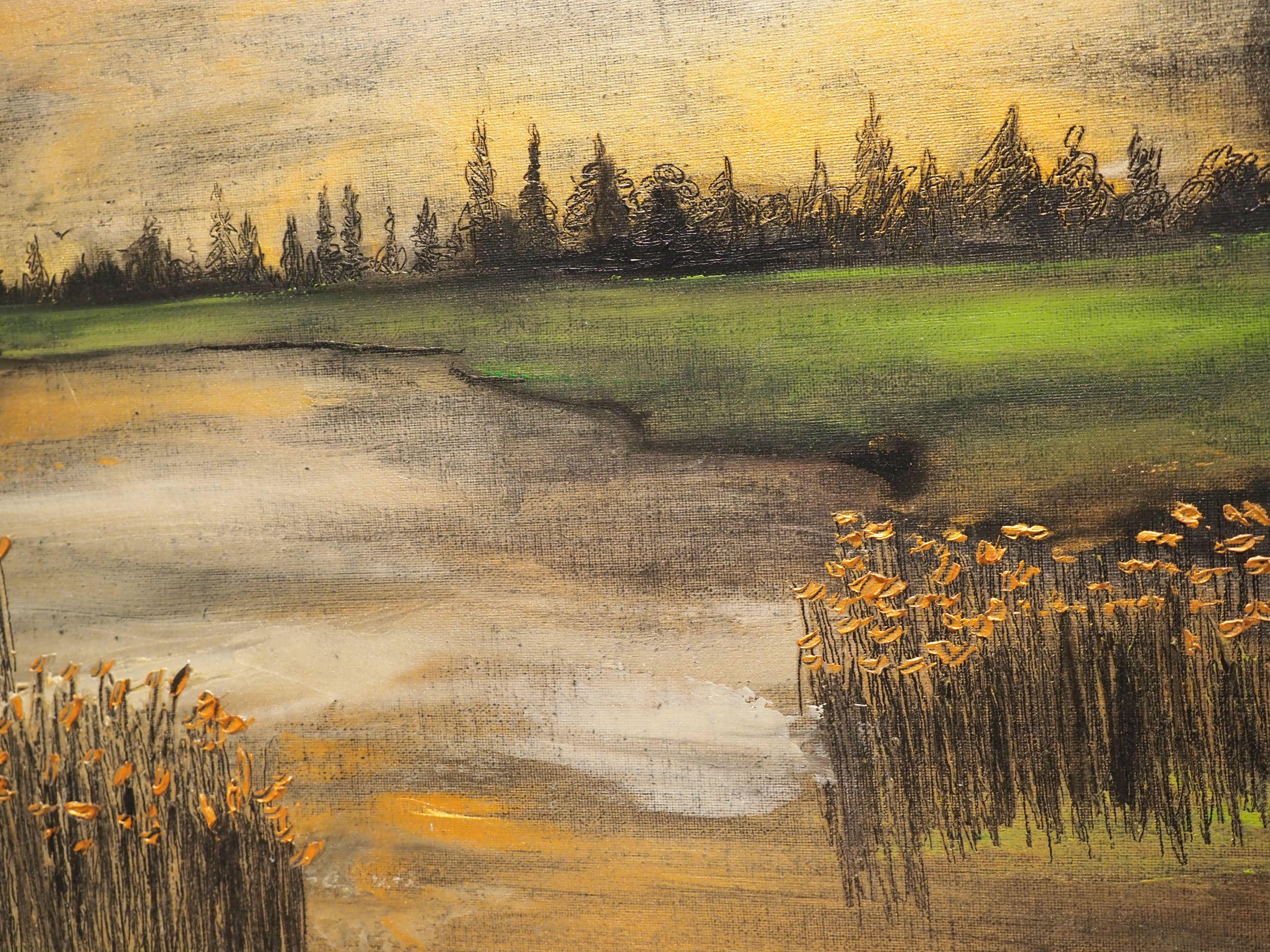 The Cotentin Marshes - Painting by Brooke Major