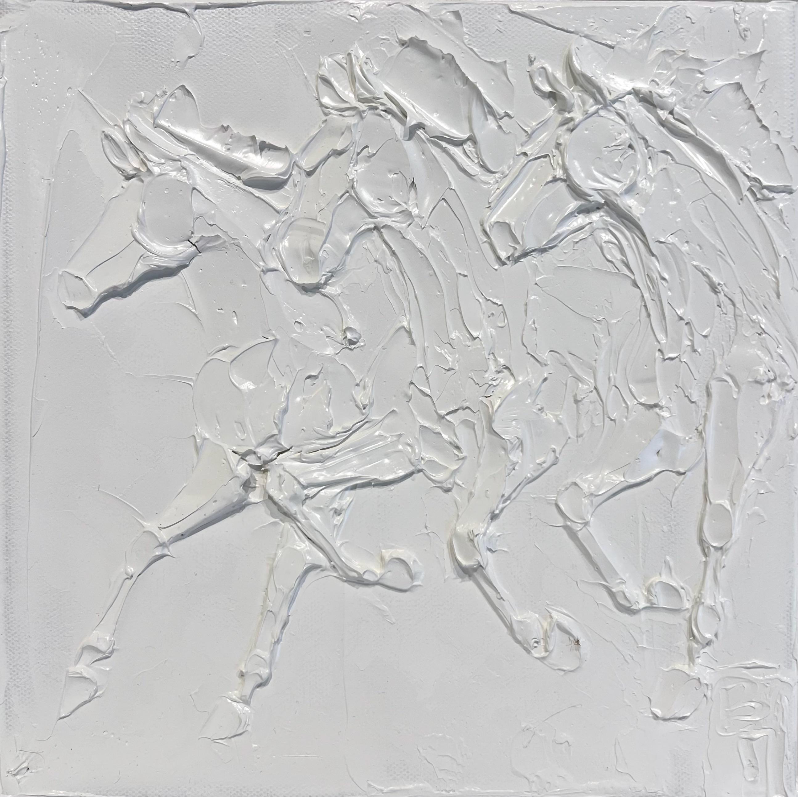 Tre cavalli - Painting Moderno di Brooke Major