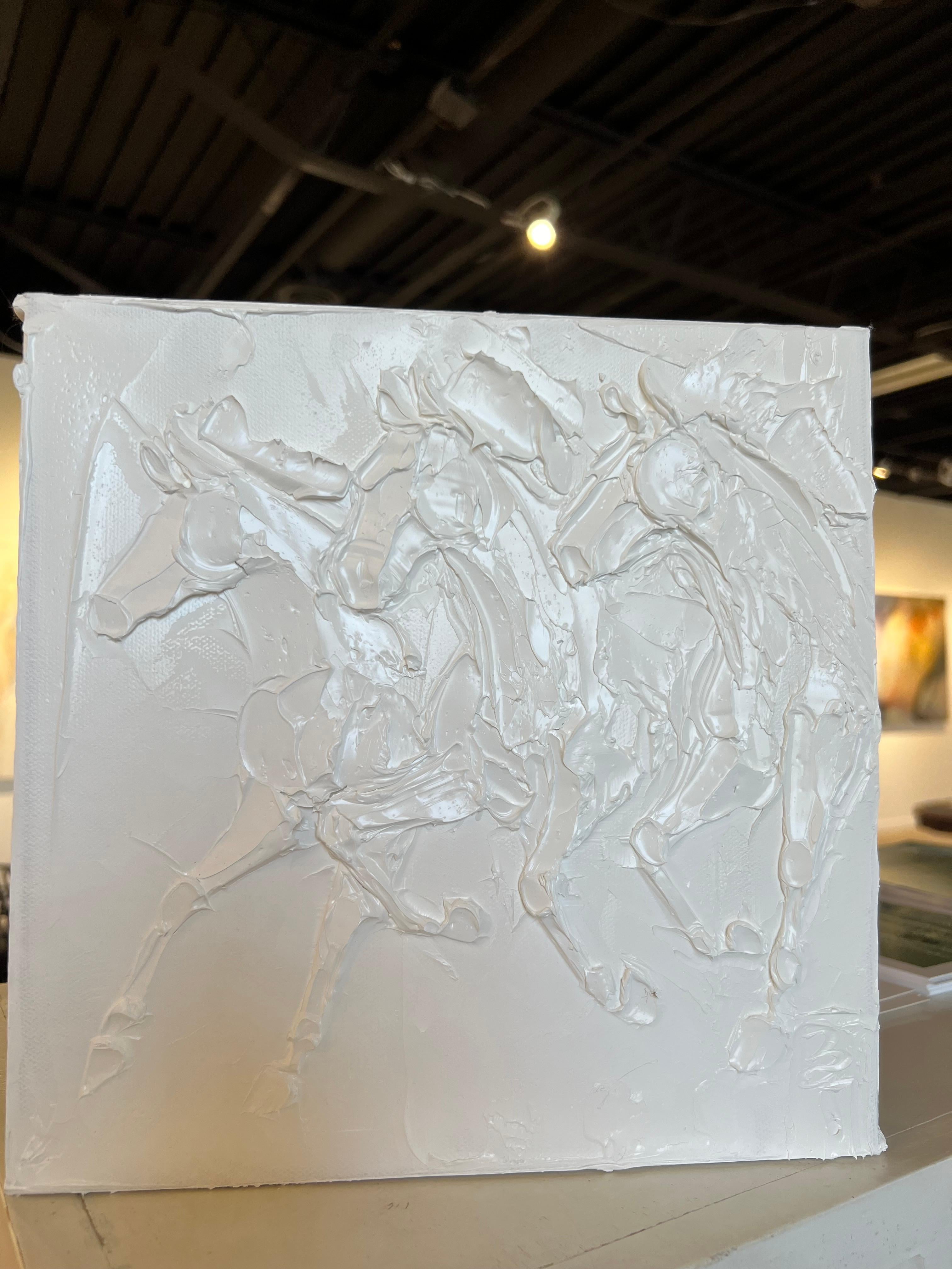 Tre cavalli - Painting di Brooke Major