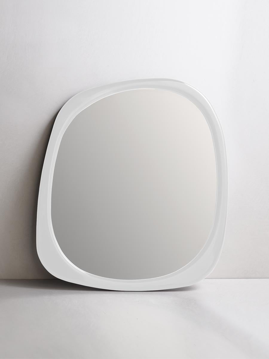 Modern Brooke Mirror White by Greg Natale