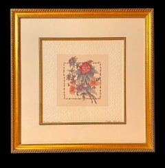 Brooke Morrison Lithographie aquarelle Garden Memories Titrée et signée