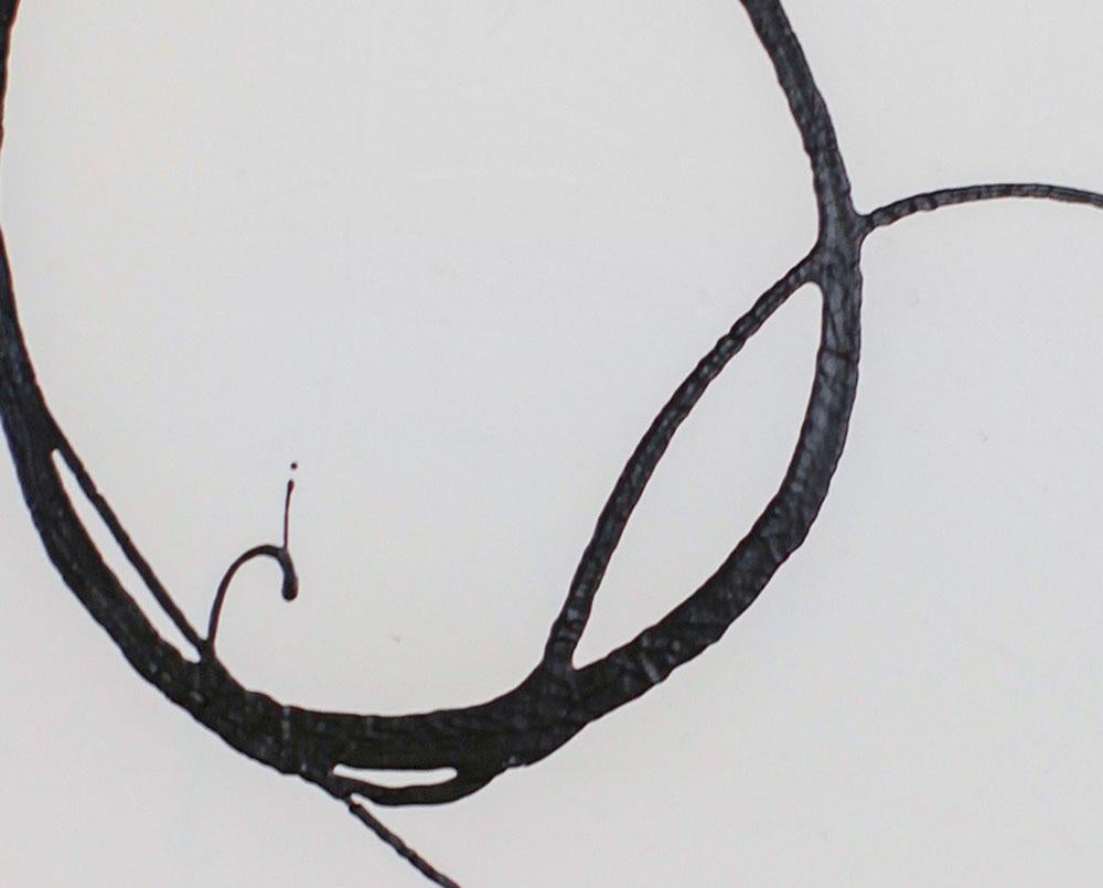 Intersection (Abstraktes Gemälde) (Grau), Abstract Painting, von Brooke Noel Morgan