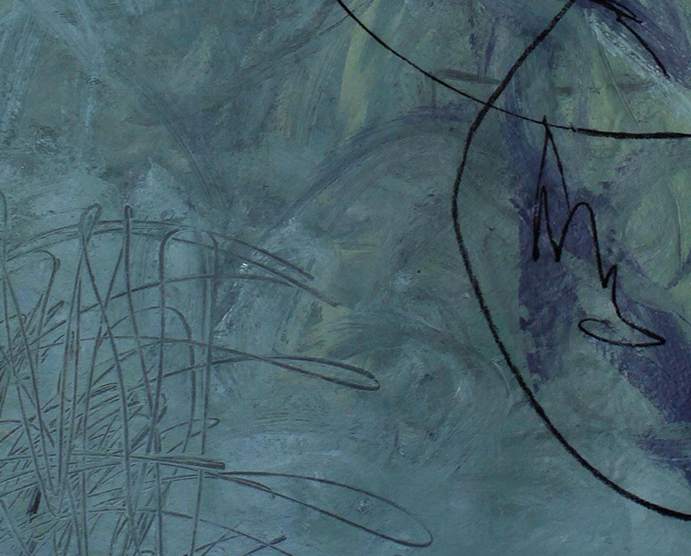 Il corpo emotivo (pittura astratta) - Painting Astratto di Brooke Noel Morgan