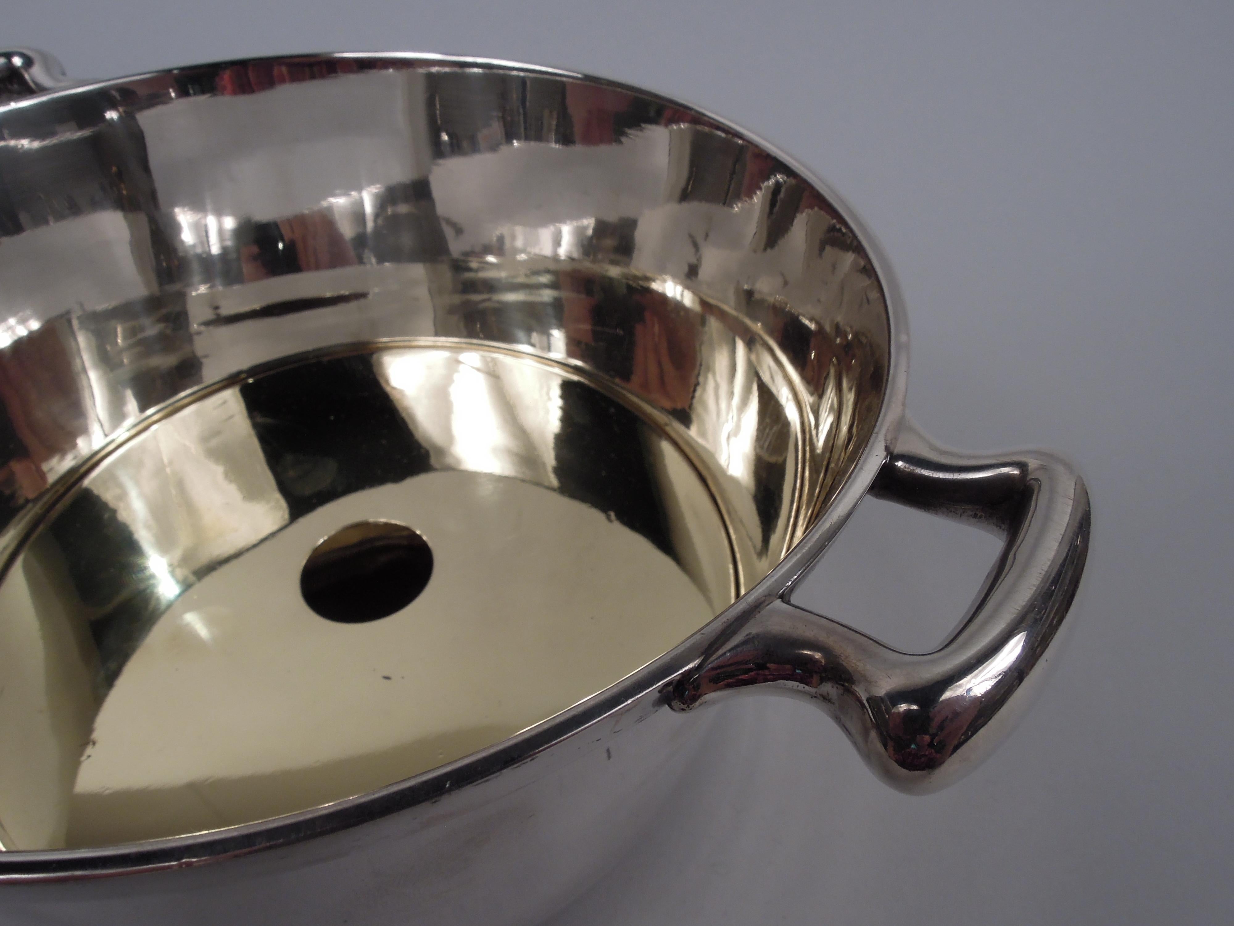 American Brooklyn Barware—Midcentury Modern Sterling Silver Ice Bucket For Sale