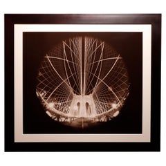 Ponte di Brooklyn, New York 1997 del fotografo newyorkese Leonard Lewis, con cornice.