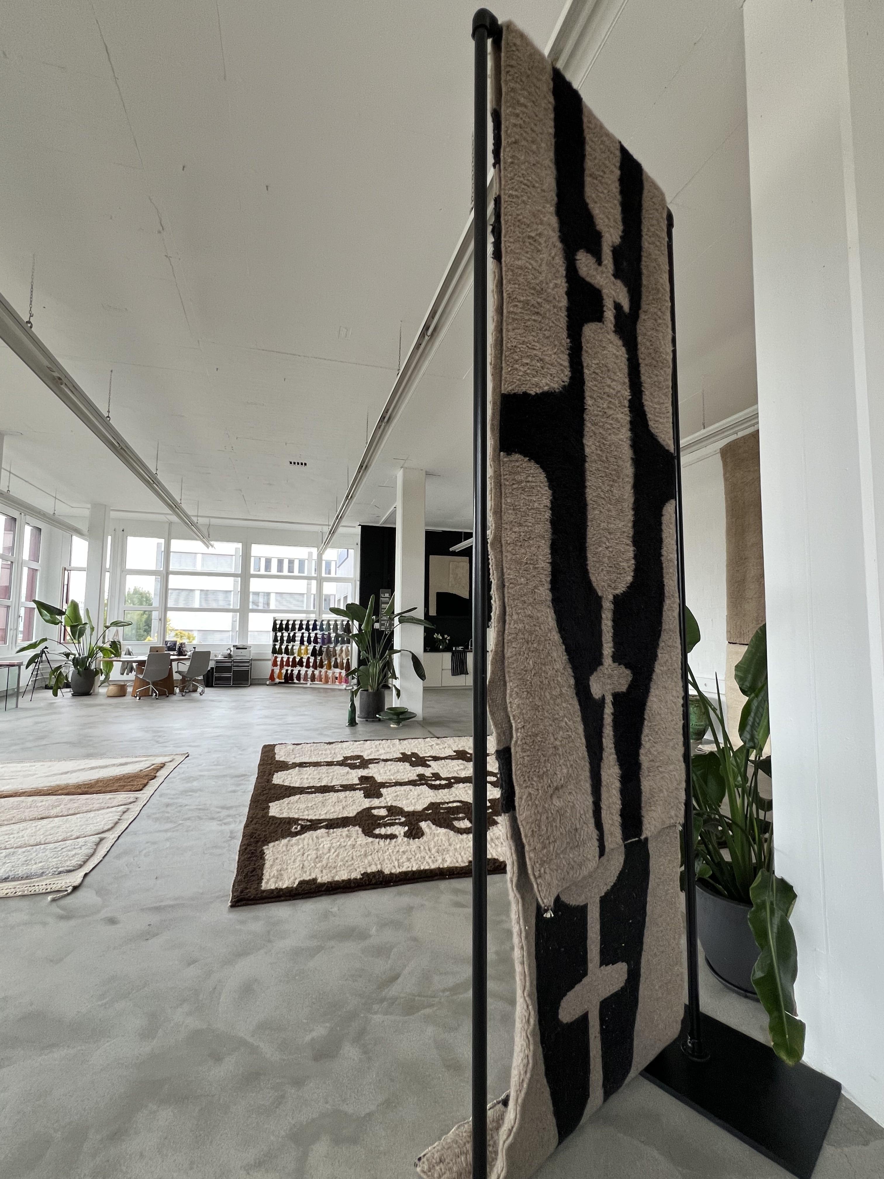 BROOKLYN Custom Berber Wool Rug Modern Handwoven Large Minimalist Contemporary im Angebot 1