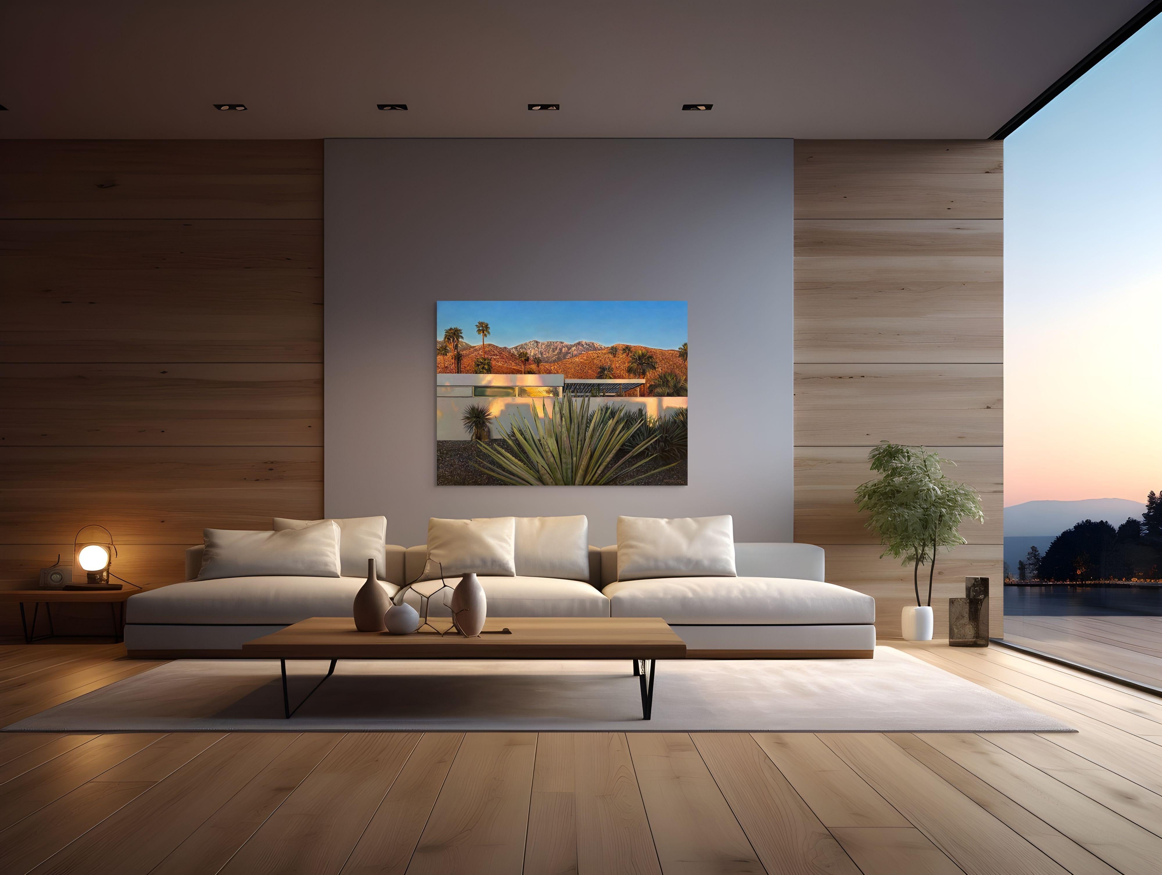 Sentinel (Midcentury Modern) - Painting by Brooks Anderson