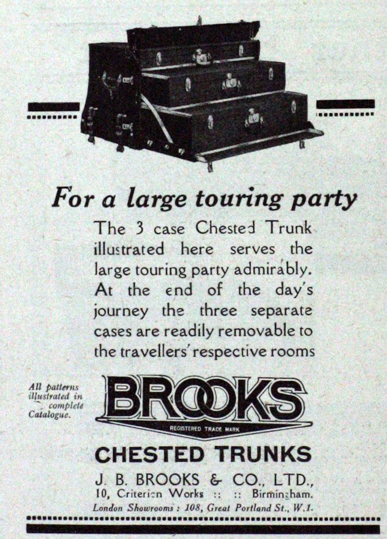 Brooks Vintage Motoring Trunk with Three Inner Cases, Rolls Royce, Bentley 10