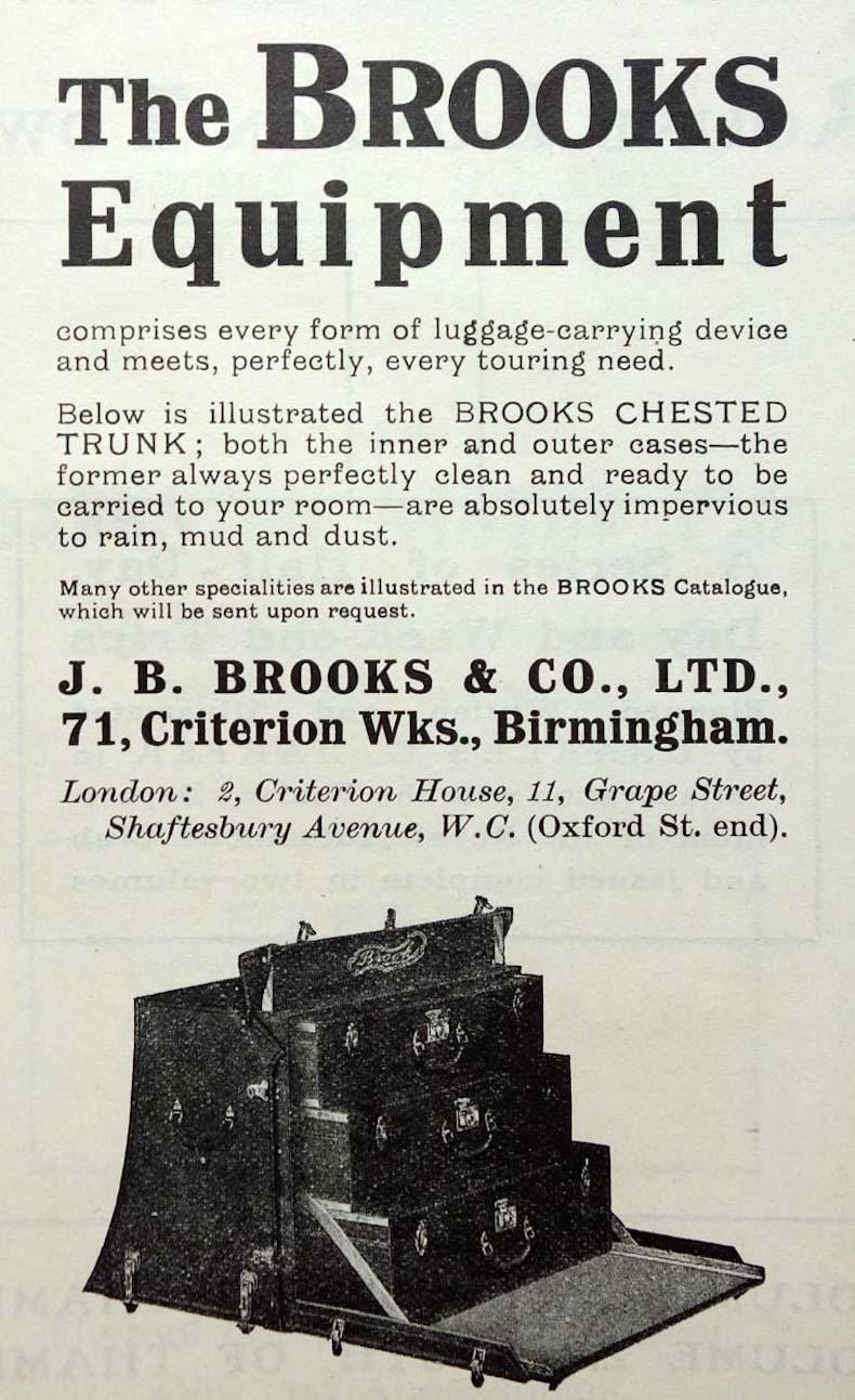 Brooks Vintage Motoring Trunk with Three Inner Cases, Rolls Royce, Bentley 11