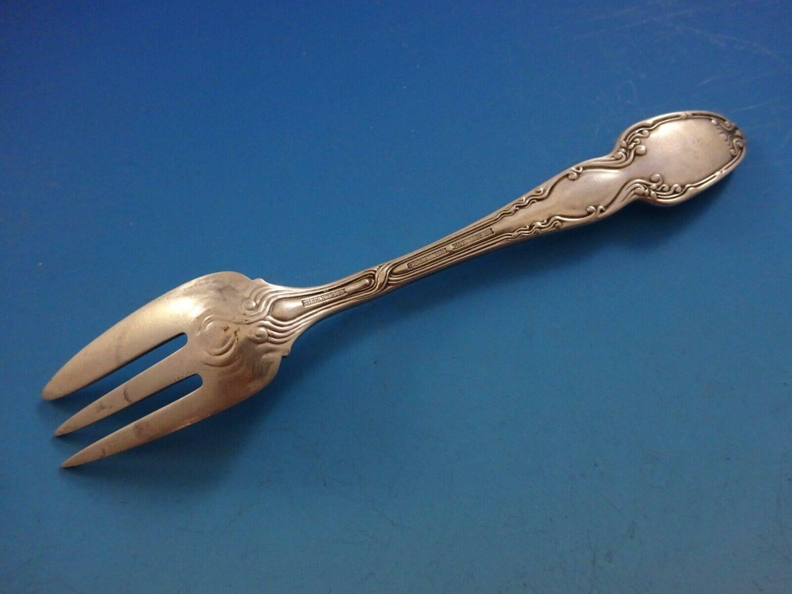 Broom Corn by Tiffany & Co. Sterling Silver Caviar Fork 3-Tine Original In Excellent Condition In Big Bend, WI