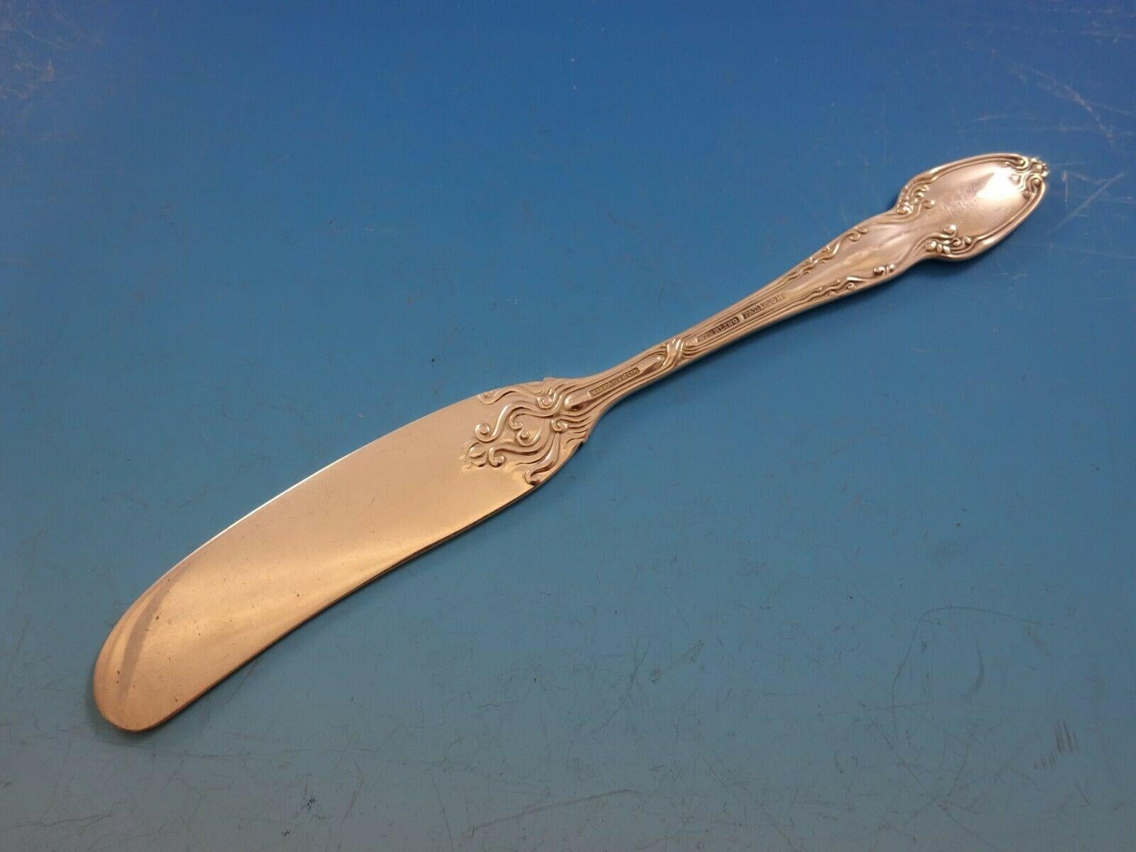 Broom Corn by Tiffany & Co. Sterling Silver Flat Handle Butter Spreader In Excellent Condition In Big Bend, WI