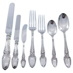 Used Broom Corn by Tiffany & Co Sterling Silver Flatware Set 8 Service 59 pcs Dinner