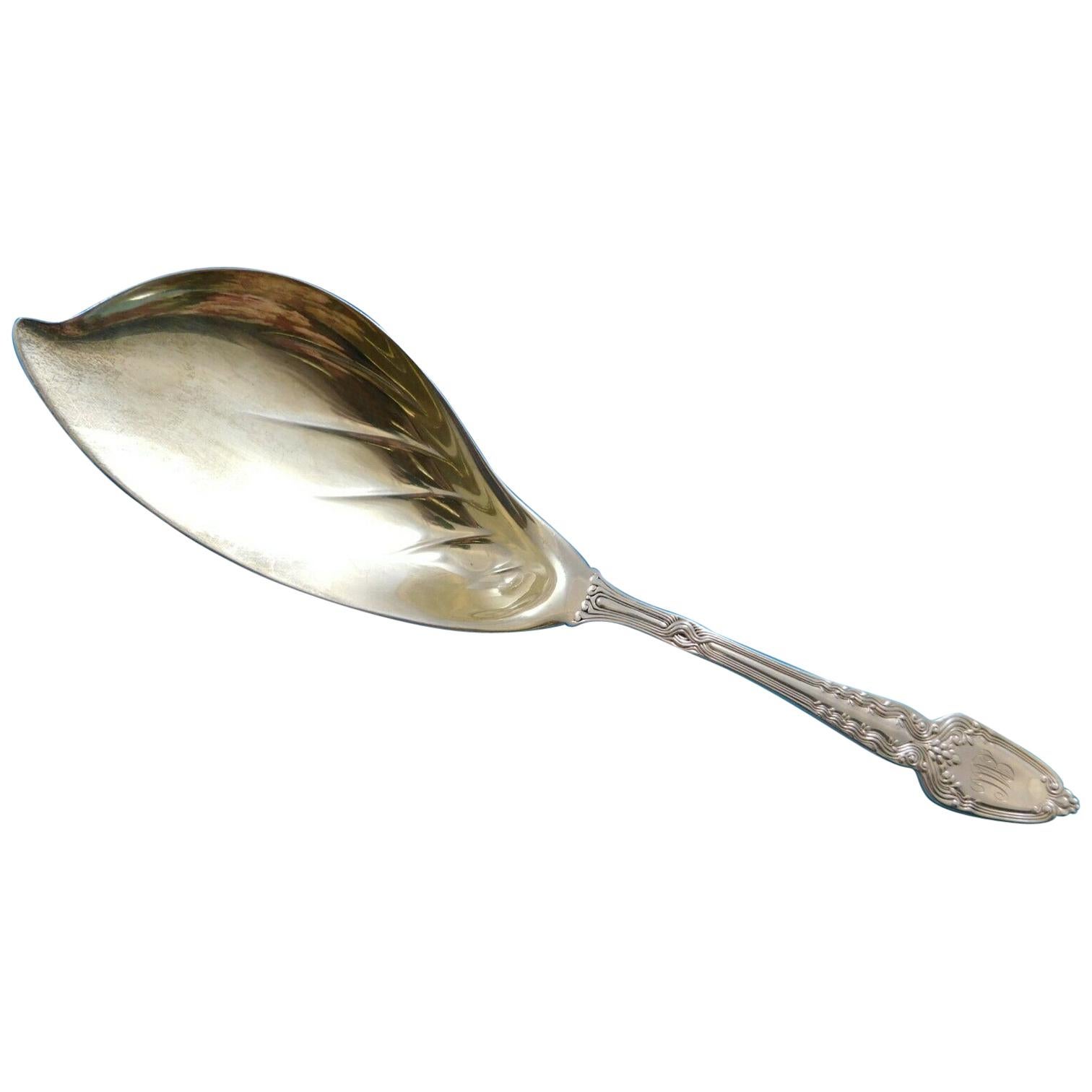 Soufflot Rare French All Sterling Silver 18Karat Gold Ice Cream