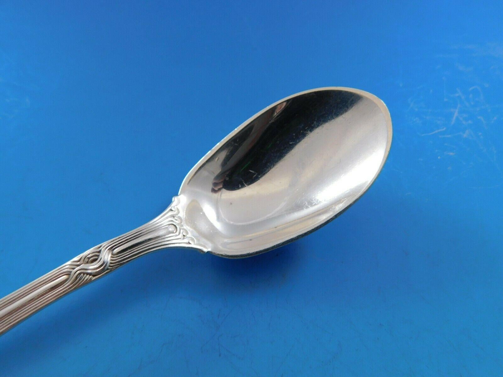 Sterling silver ice cream spoon, plain bowl, 5 3/4