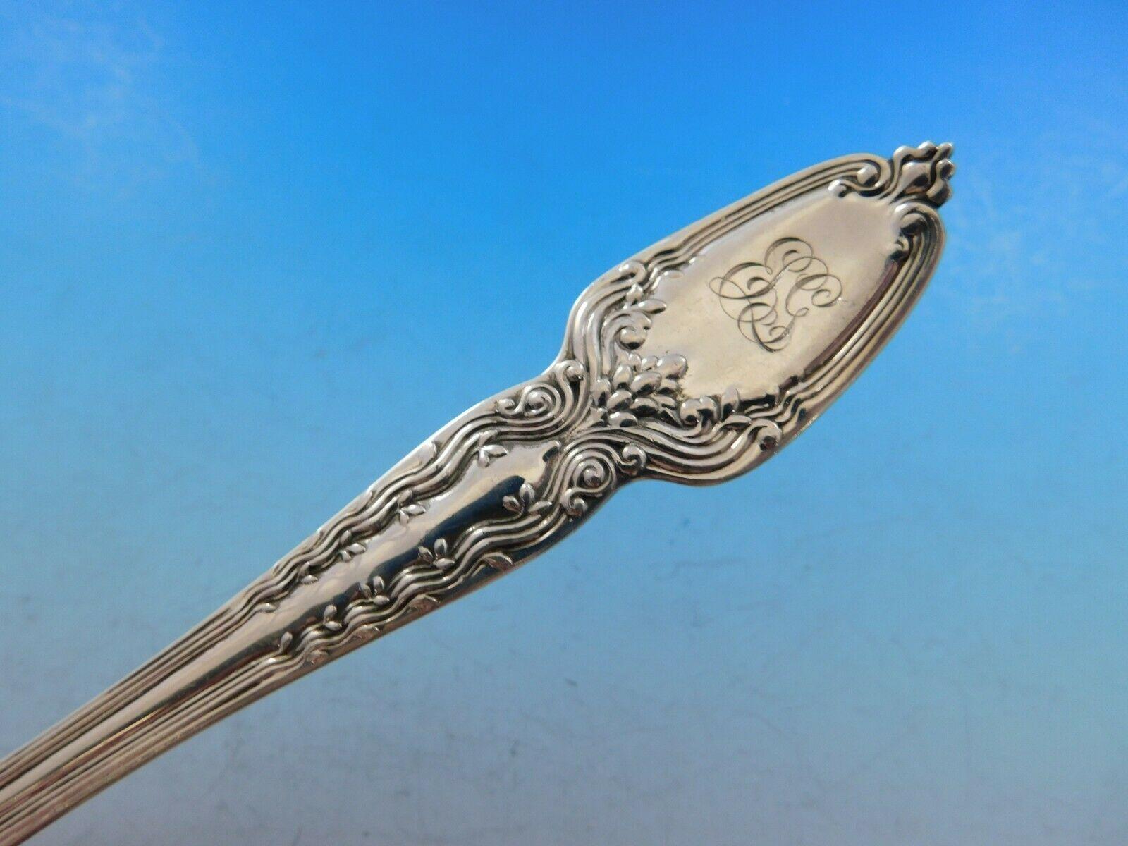 Sterling silver serving spoon 8 1/2