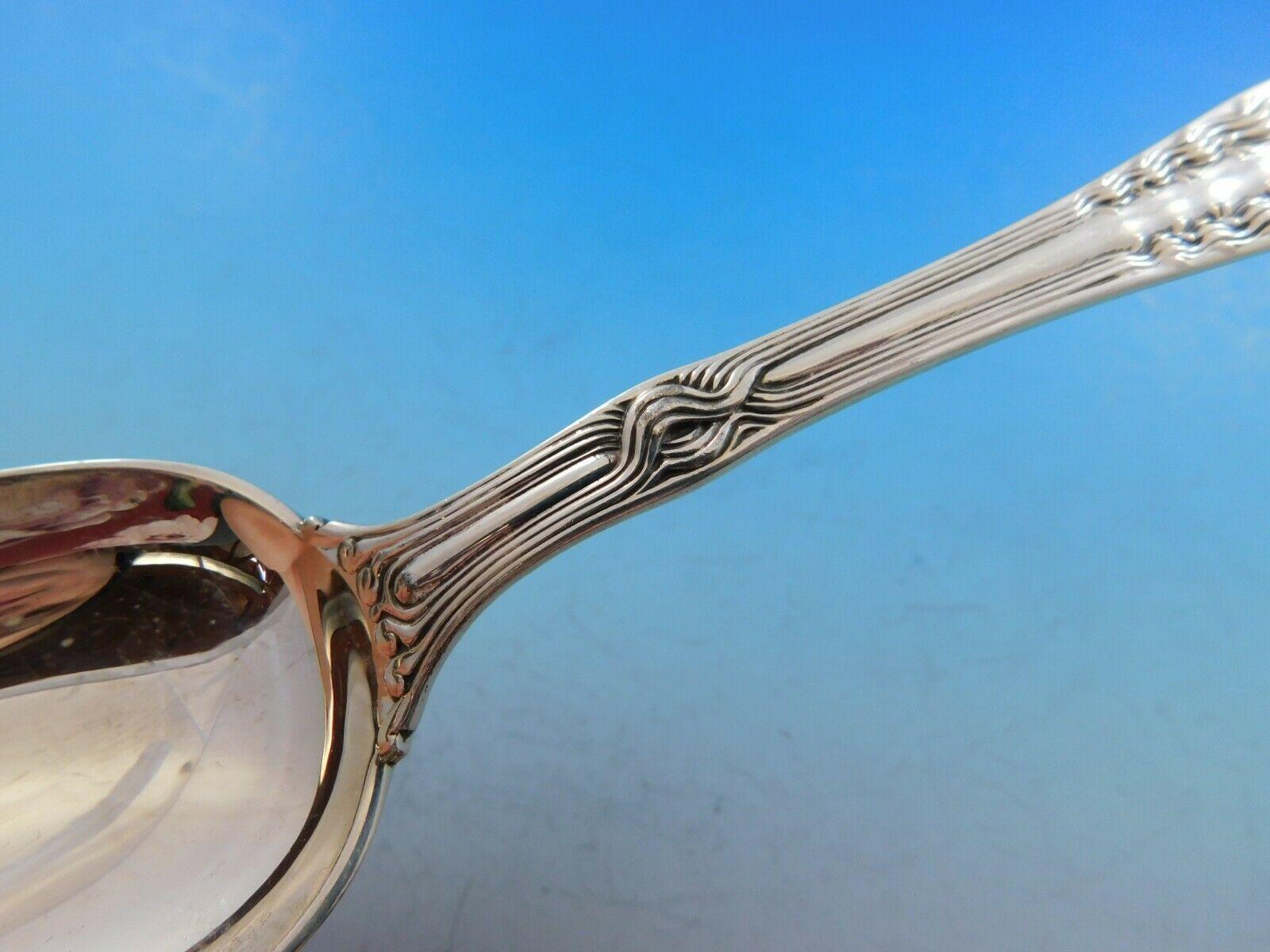 Broom Corn by Tiffany & Co. Sterling Silver Serving Spoon In Excellent Condition In Big Bend, WI