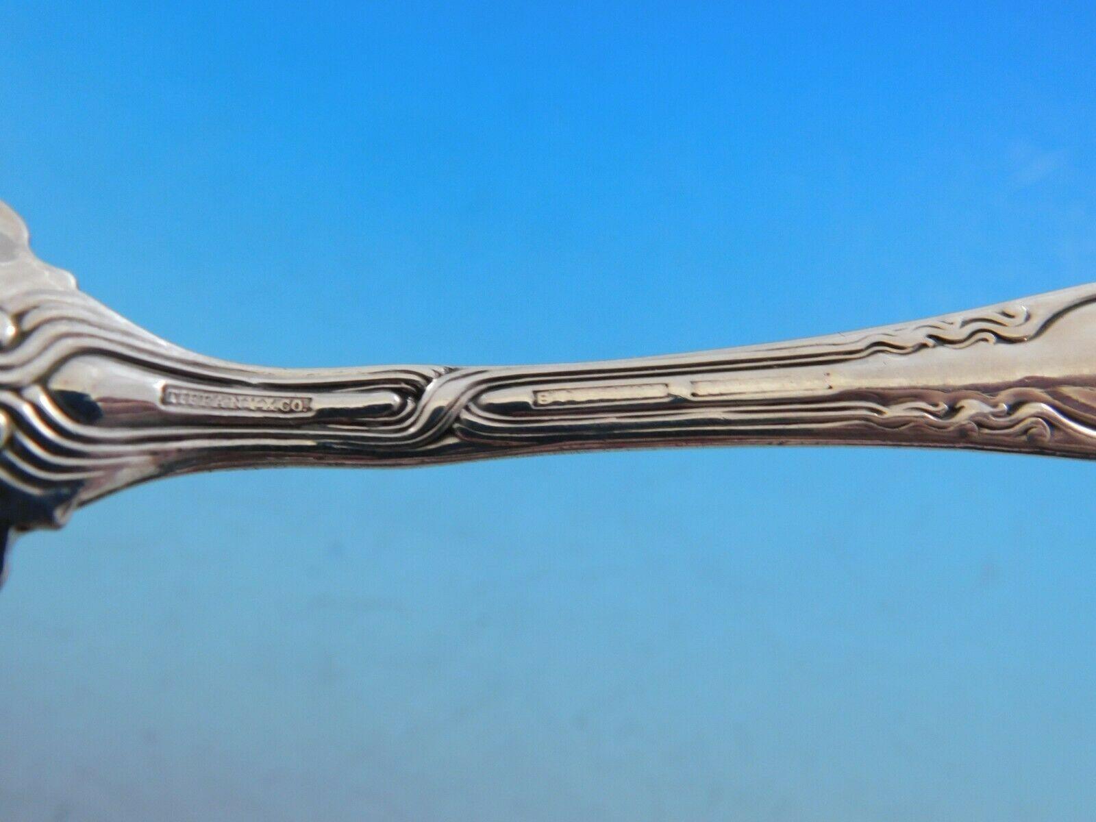 Broom Corn by Tiffany & Co. Sterling Silver Sugar Spoon Plain Bowl In Excellent Condition In Big Bend, WI