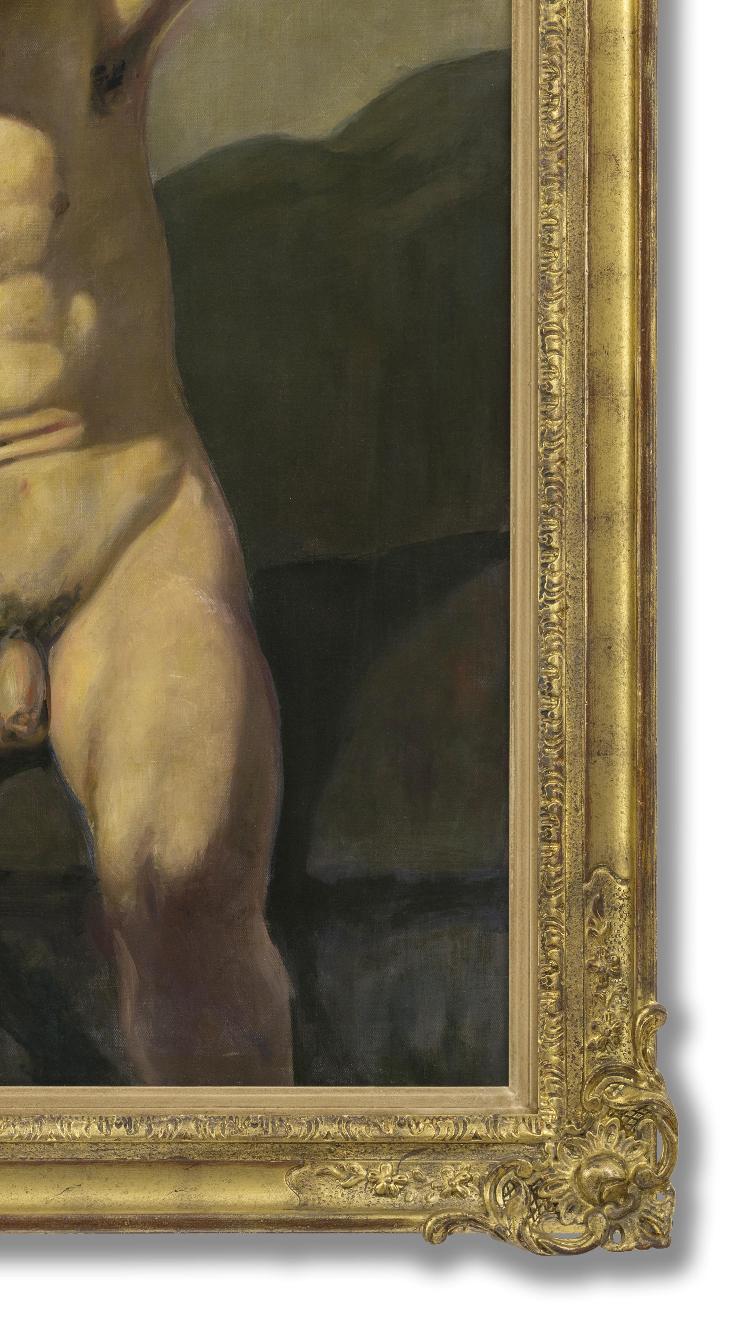 Nudo maschile in un paesaggio 1
