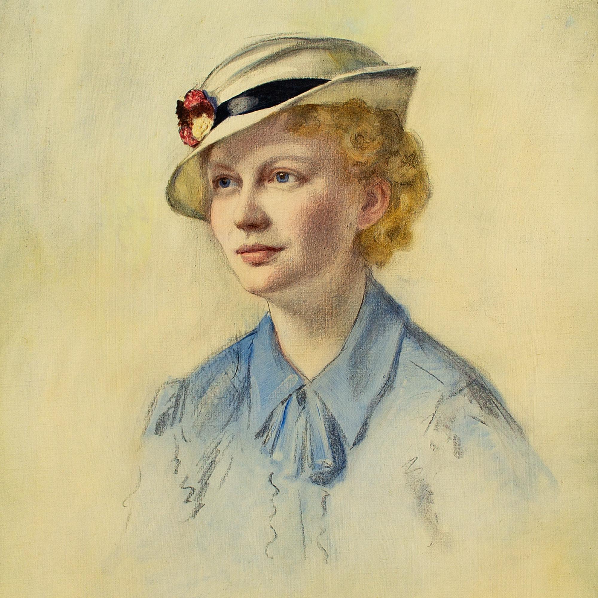 Bror Kronstrand, Ritratto di Brita Söderberg, Pittura a olio 2