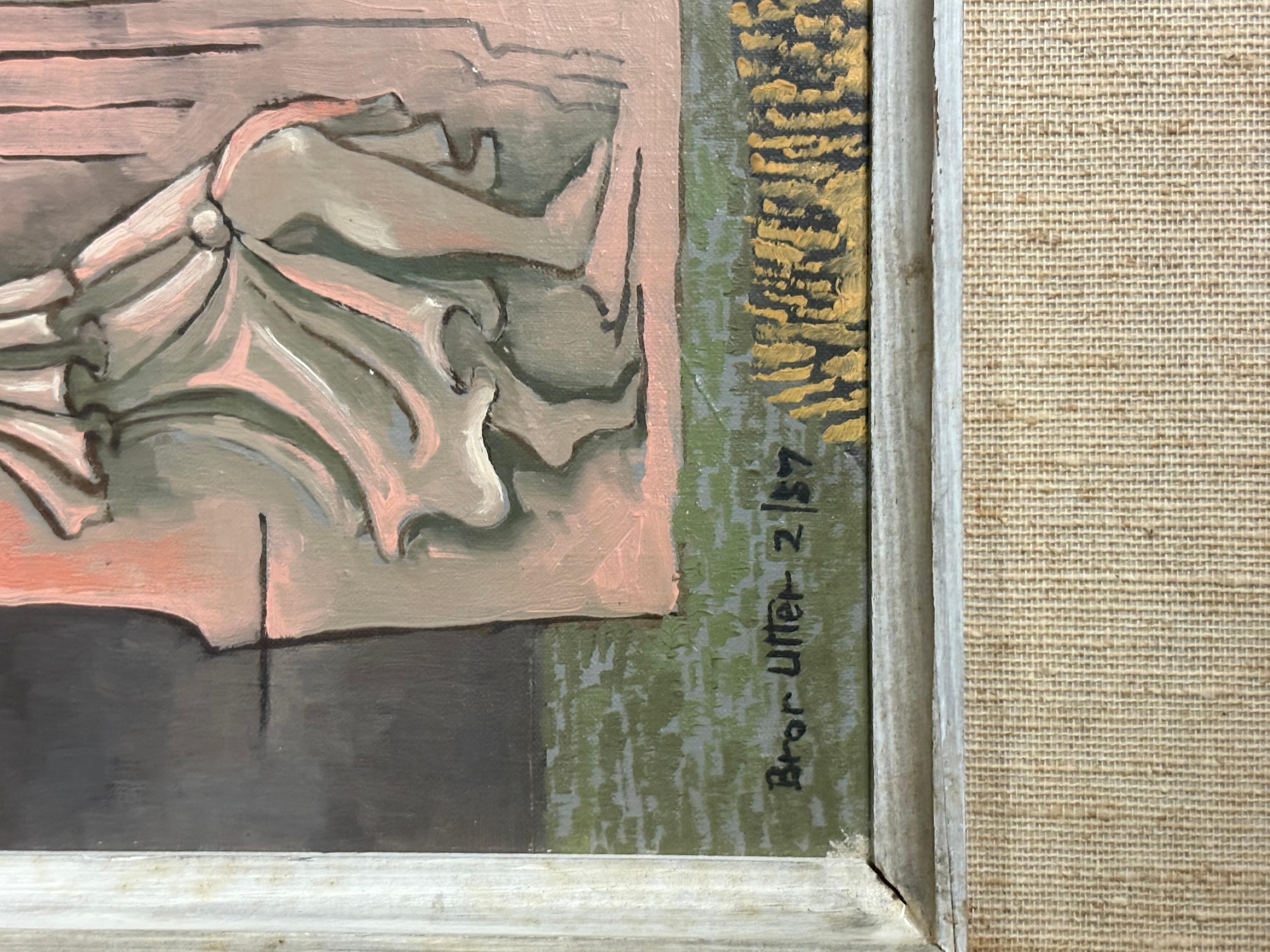 signiert und datiert unten rechts in gutem Zustand 

Messungen
Bild: 9 5/8 x 7 1/2 Zoll
Insgesamt: 14 1/2 x 12 3/4 Zoll