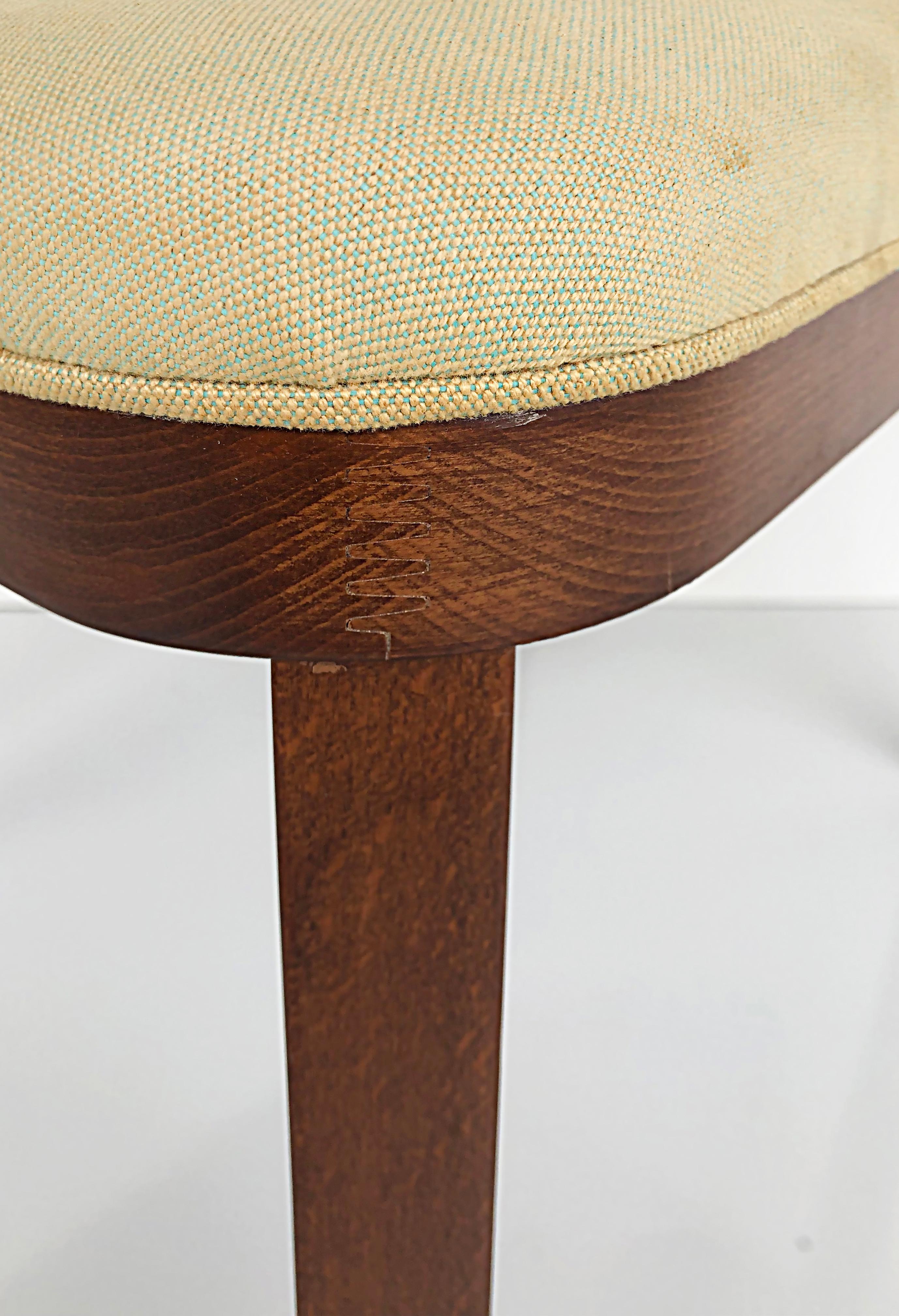 Bross Studio Riforma Italy Art Deco Style Beech Wood Chairs, Set of 6 13