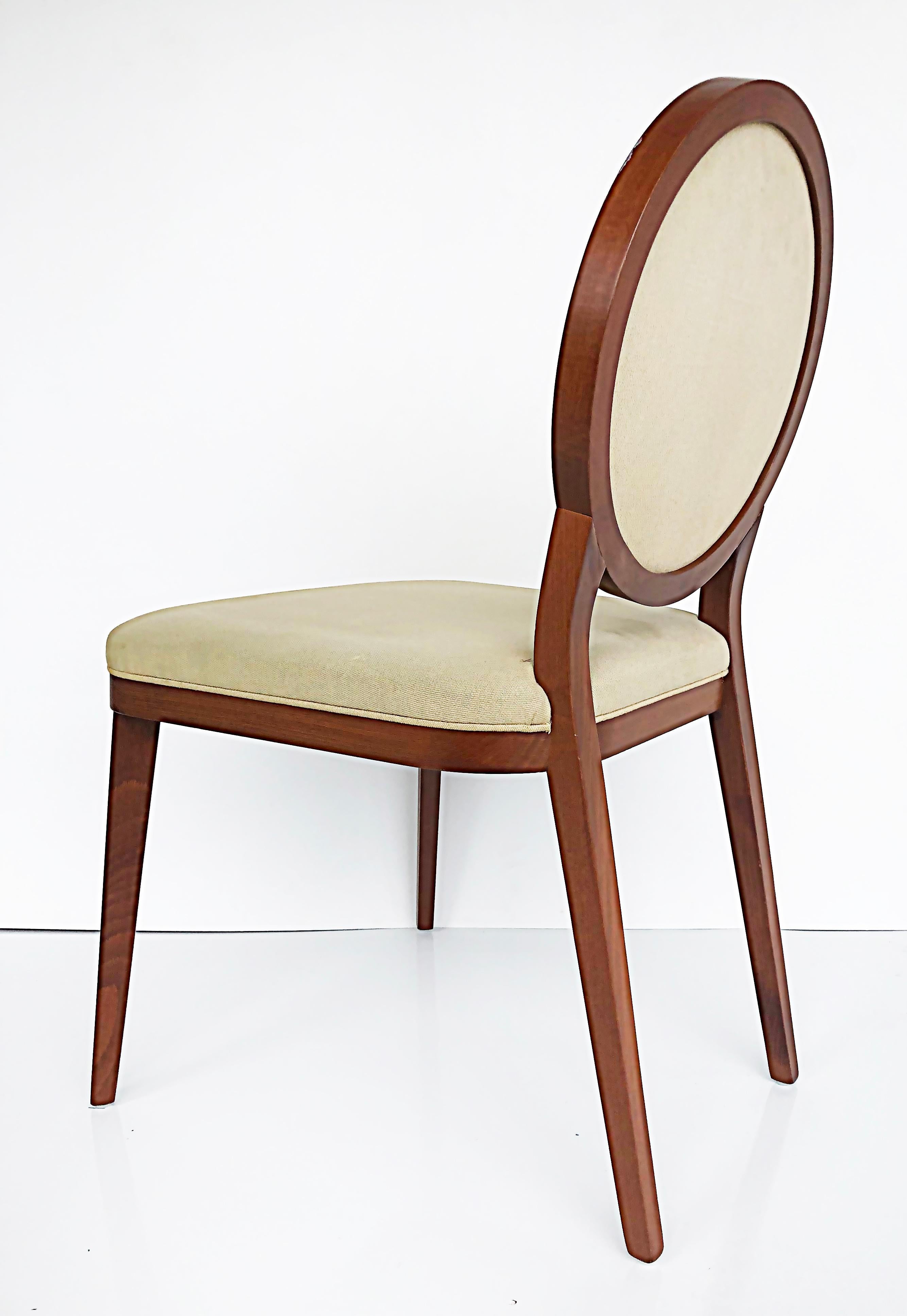Bross Studio Riforma Italy Art Deco Style Beech Wood Chairs, Set of 6 1